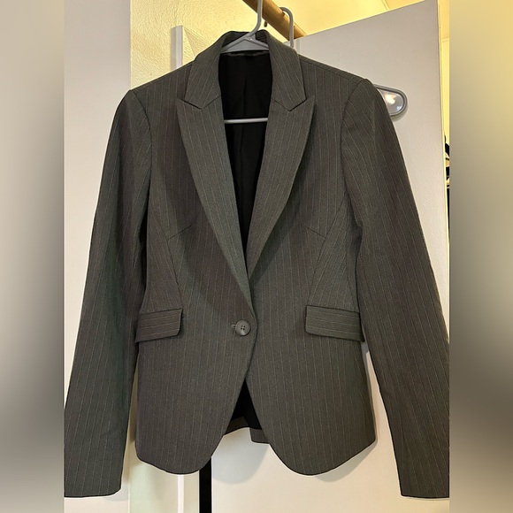Express gray striped blazer - Picture 1 of 4